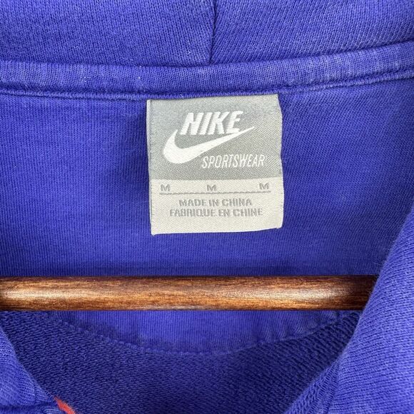 2011 Nike Color-Block Zip Up Hoodie Women's M Sportswear‎ Y2K Purple Workout Gym - Picture 2 of 10